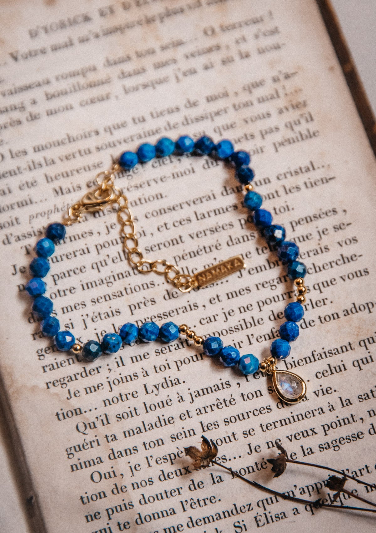 Bracelet Pierre de Lune & Lapis-Lazuli