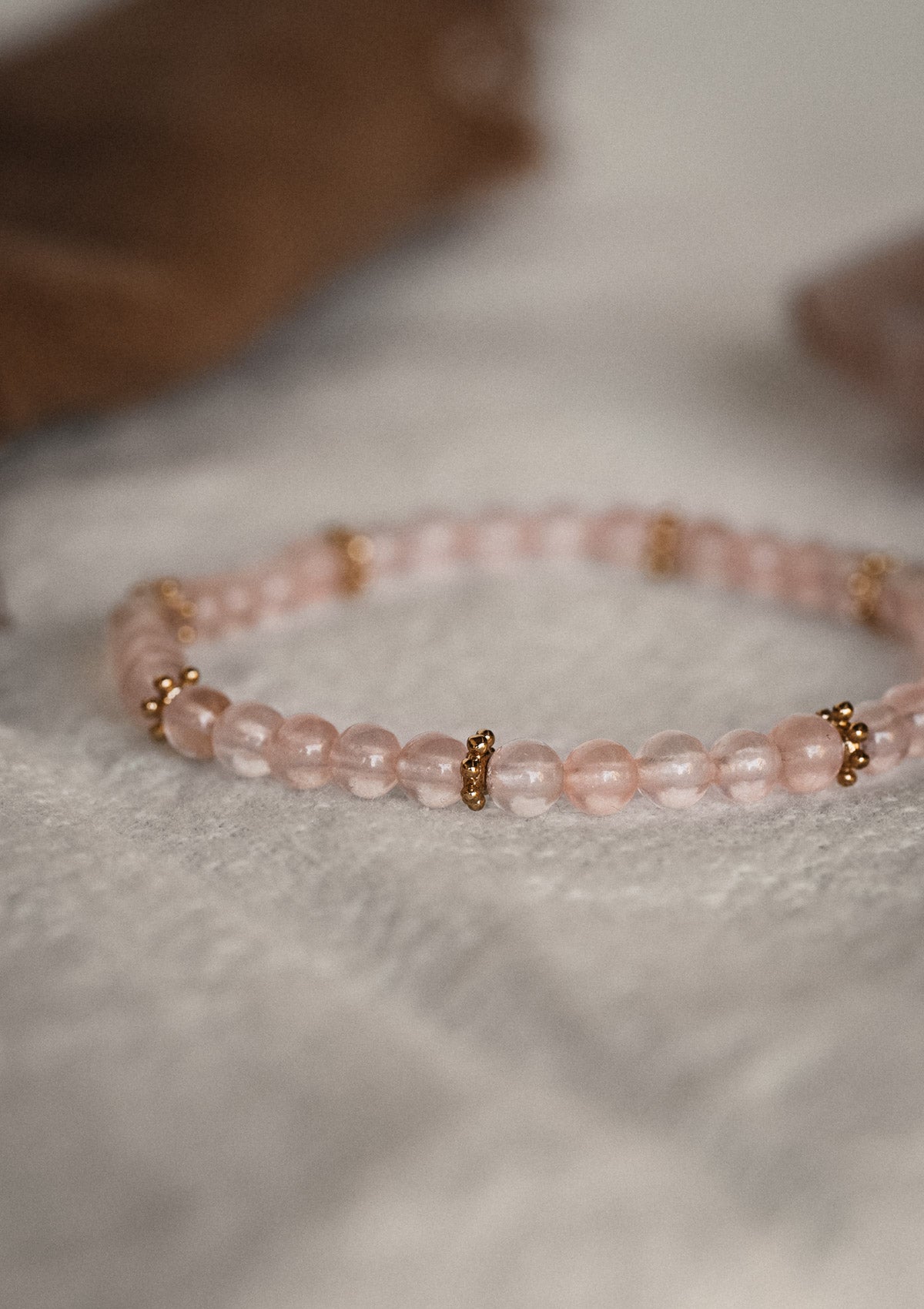 Bracelet Quartz Rose - Je Mérite l'Amour