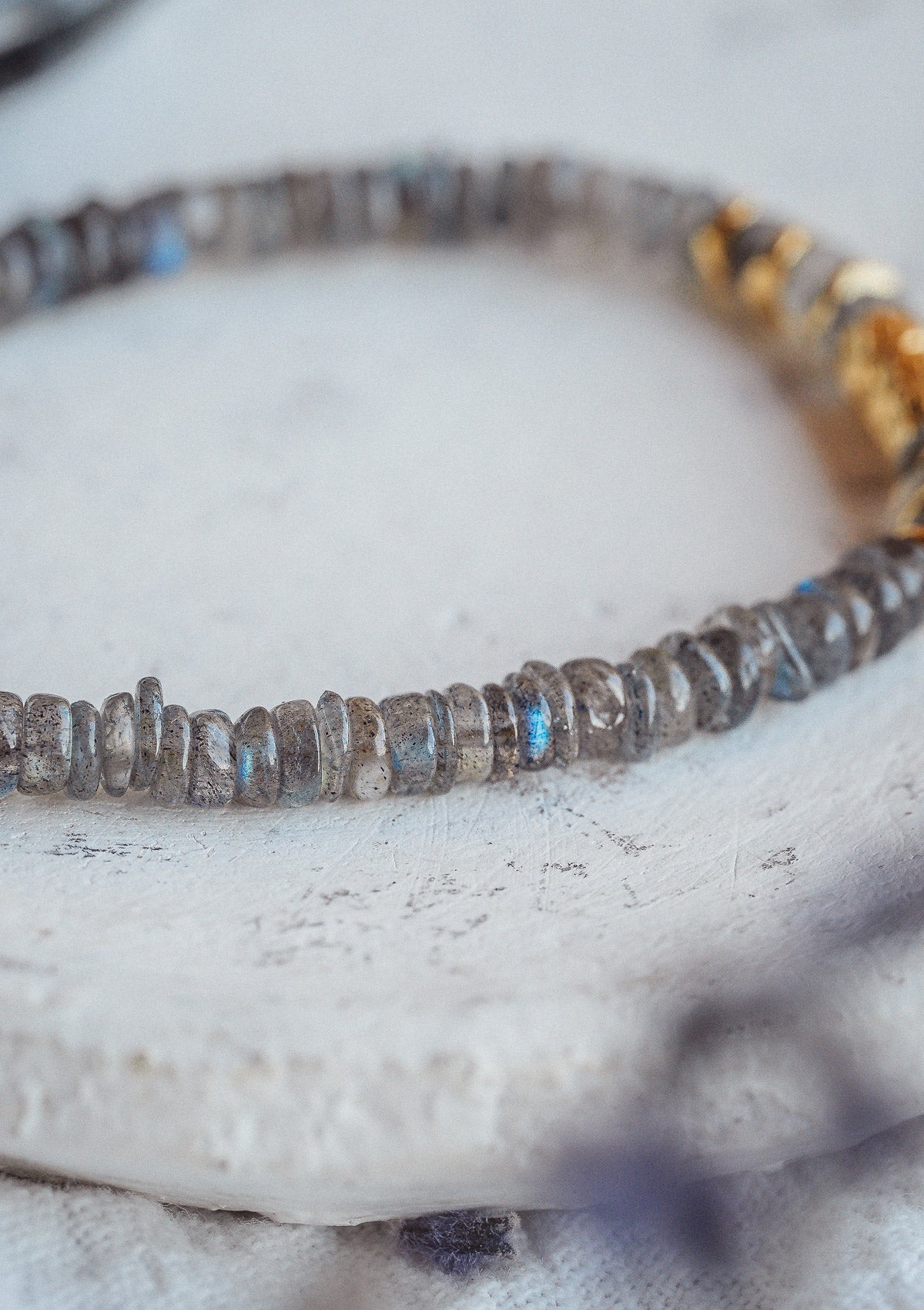 Bracelet Heishi Labradorite - Bouclier