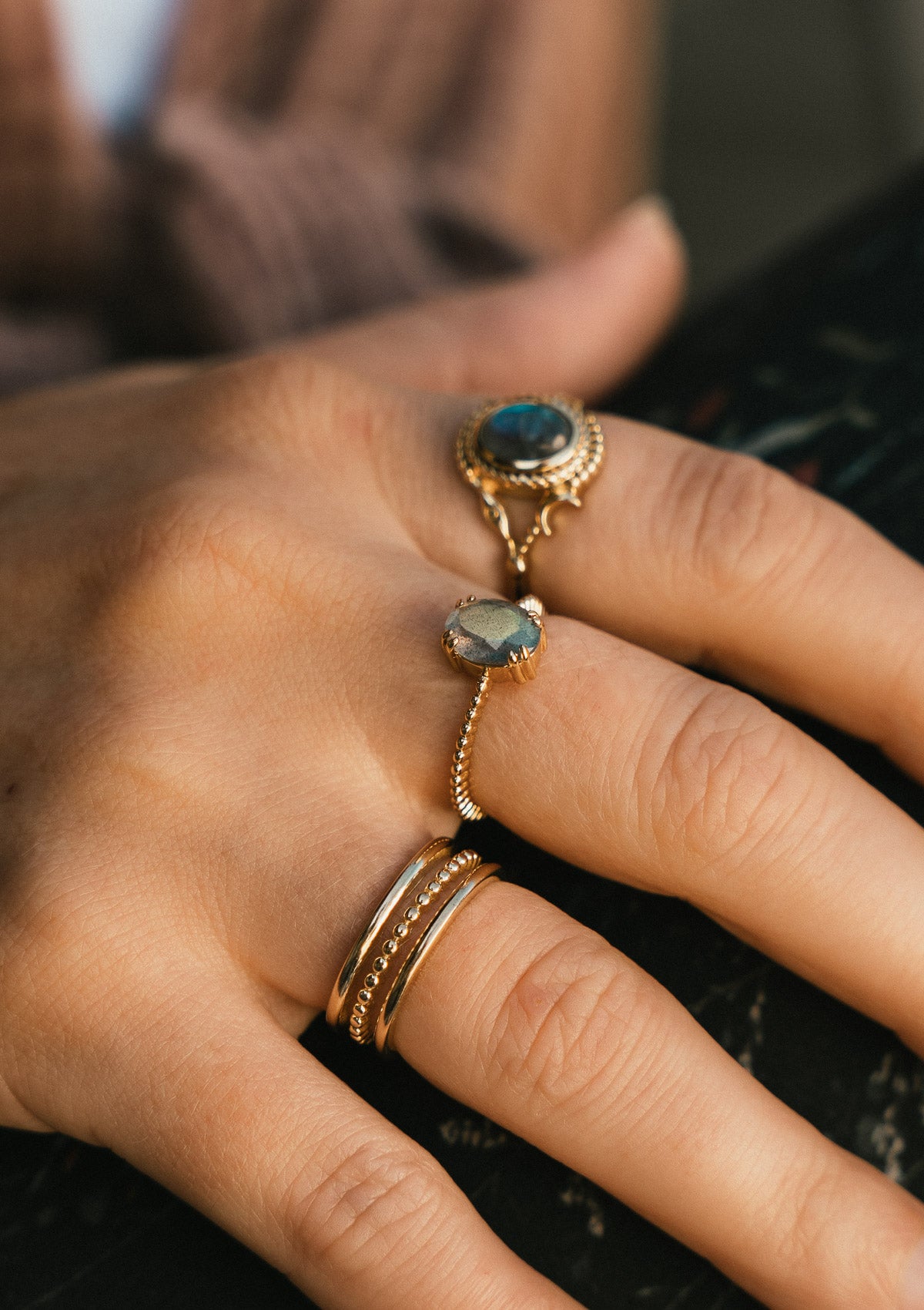 Bague Labradorite - Lumière Intérieure