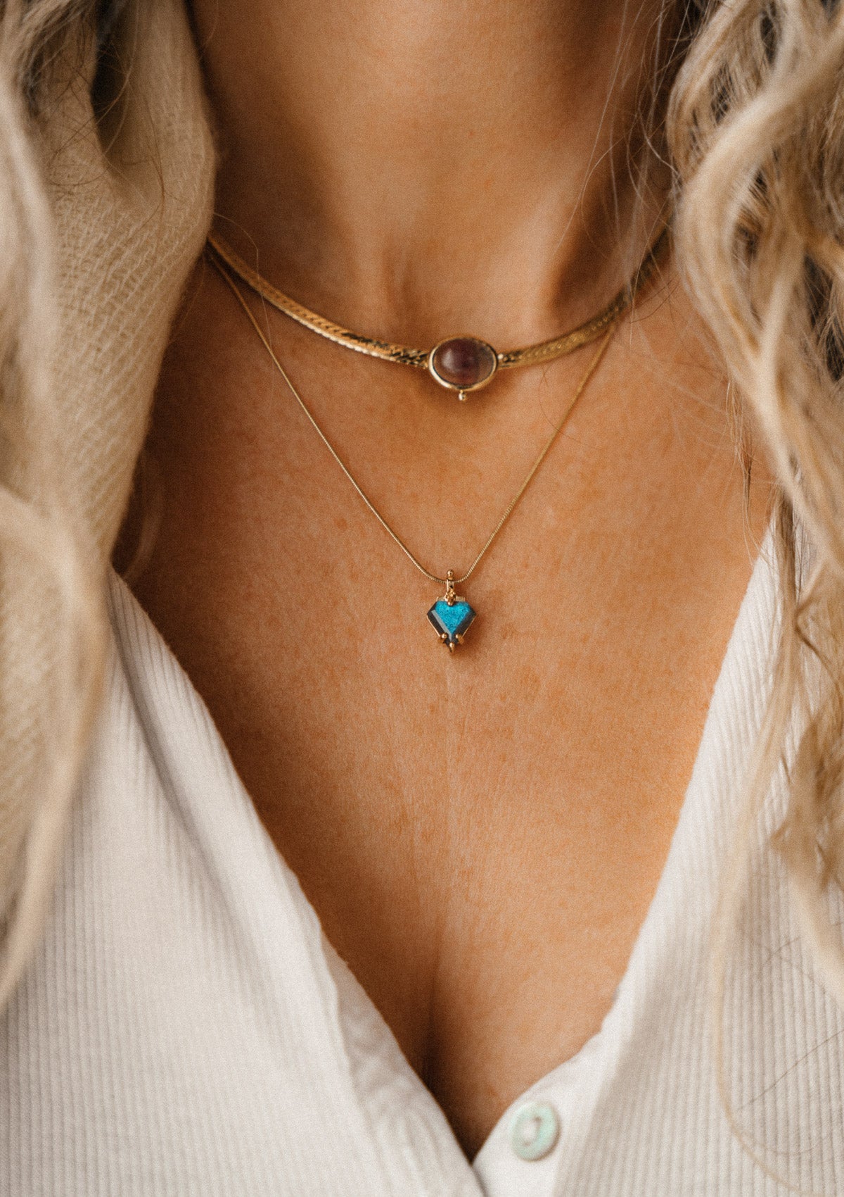 Collier Labradorite - Aura de Protection