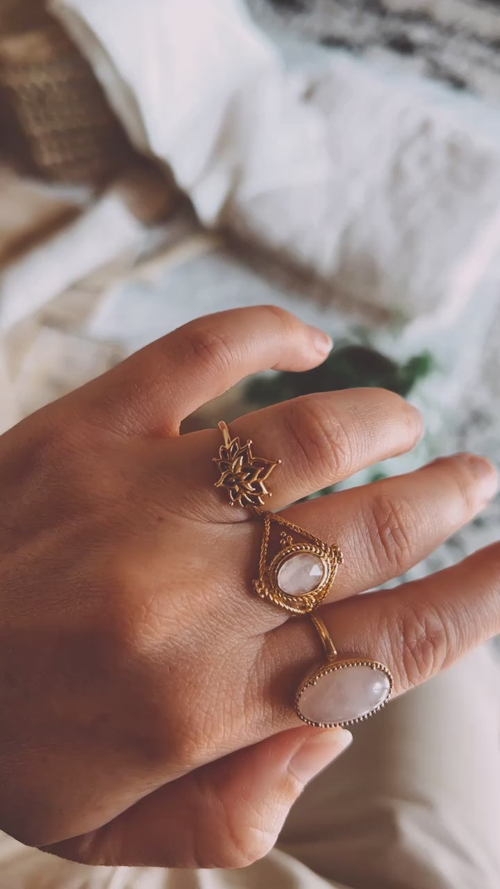 Bague Quartz Rose - Douceur Éclairée