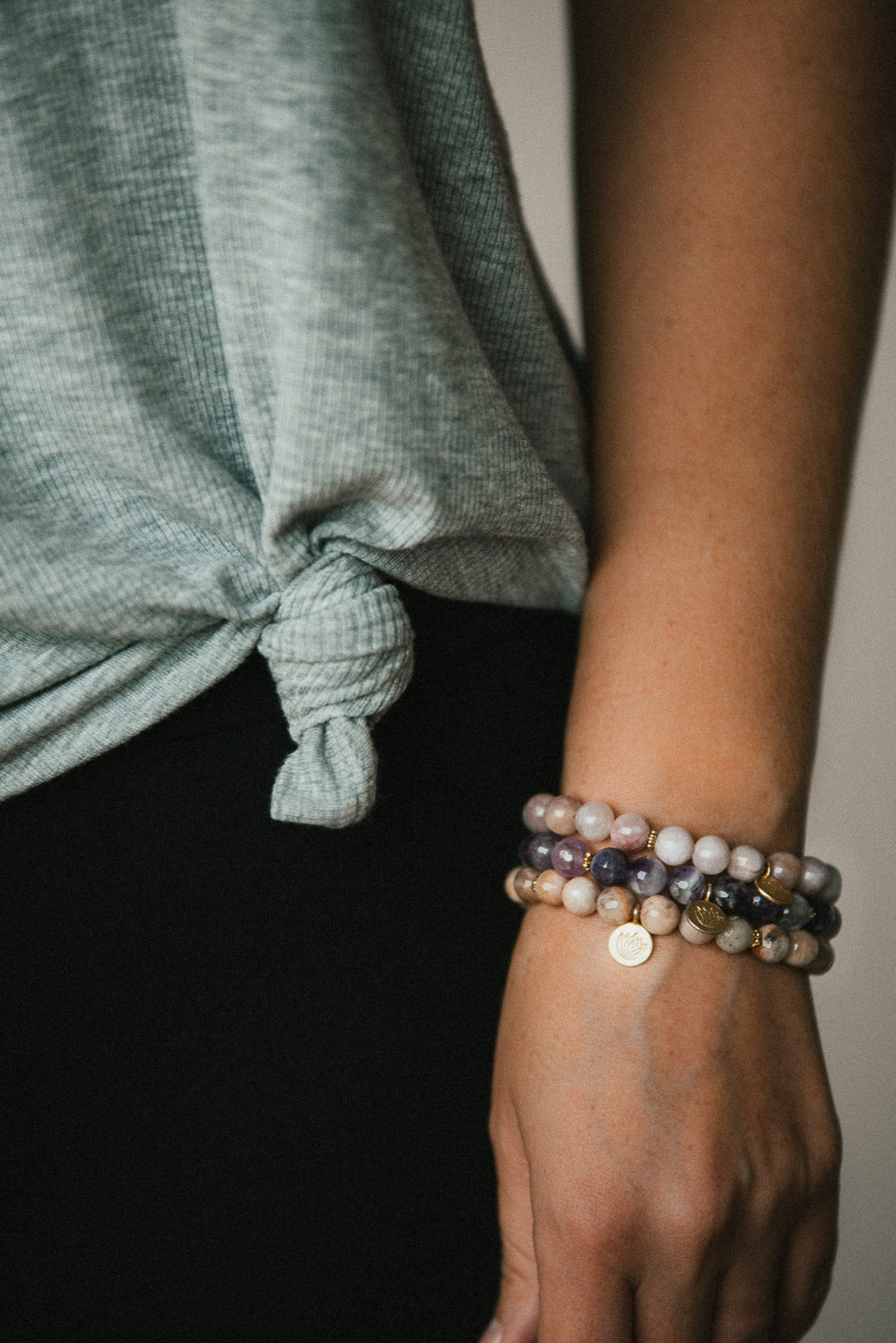 Bracelet Mala Kunzite - Amour